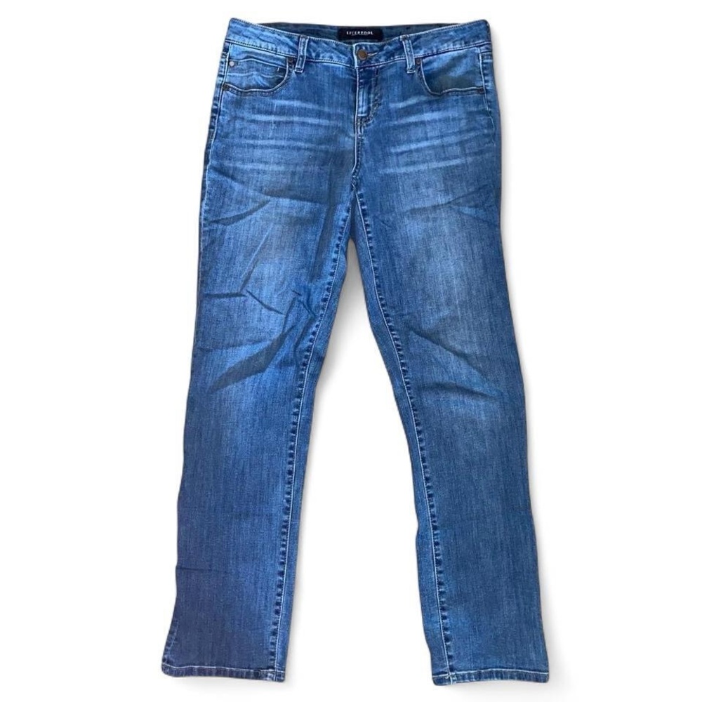 Liverpool Mid-Rise Blue Jeans